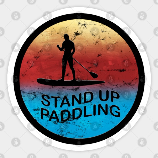 Stand up Paddling Sticker by Dojaja